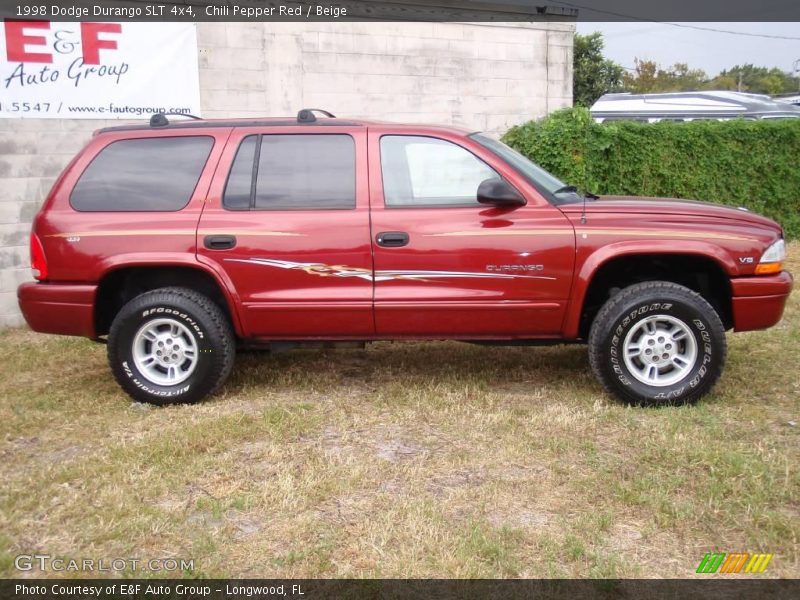 Chili Pepper Red / Beige 1998 Dodge Durango SLT 4x4