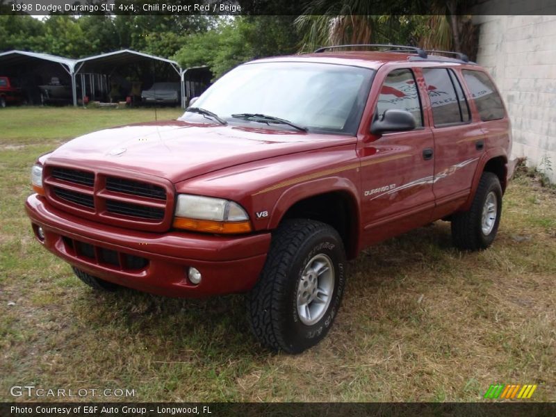 Chili Pepper Red / Beige 1998 Dodge Durango SLT 4x4