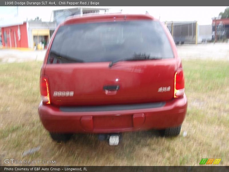 Chili Pepper Red / Beige 1998 Dodge Durango SLT 4x4