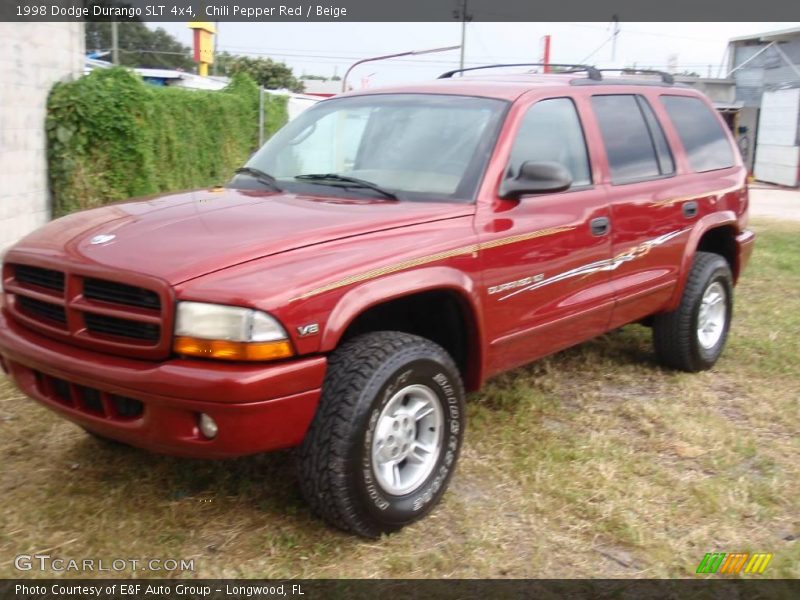 Chili Pepper Red / Beige 1998 Dodge Durango SLT 4x4