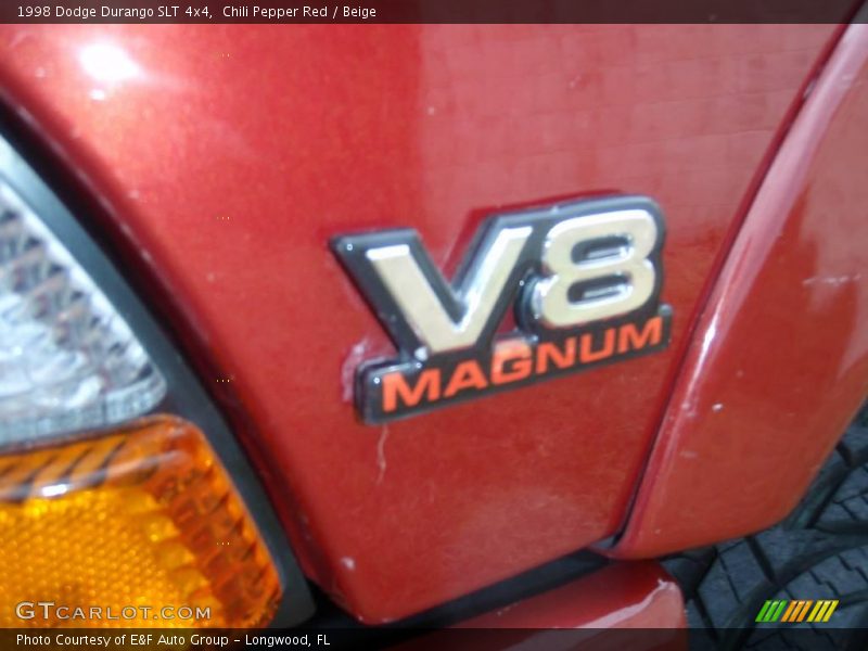 Chili Pepper Red / Beige 1998 Dodge Durango SLT 4x4