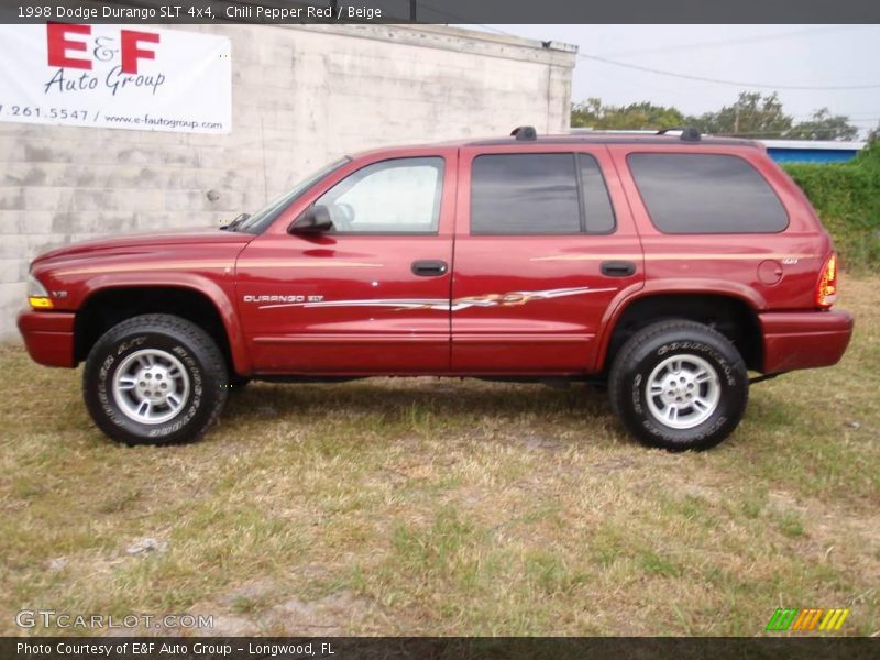Chili Pepper Red / Beige 1998 Dodge Durango SLT 4x4