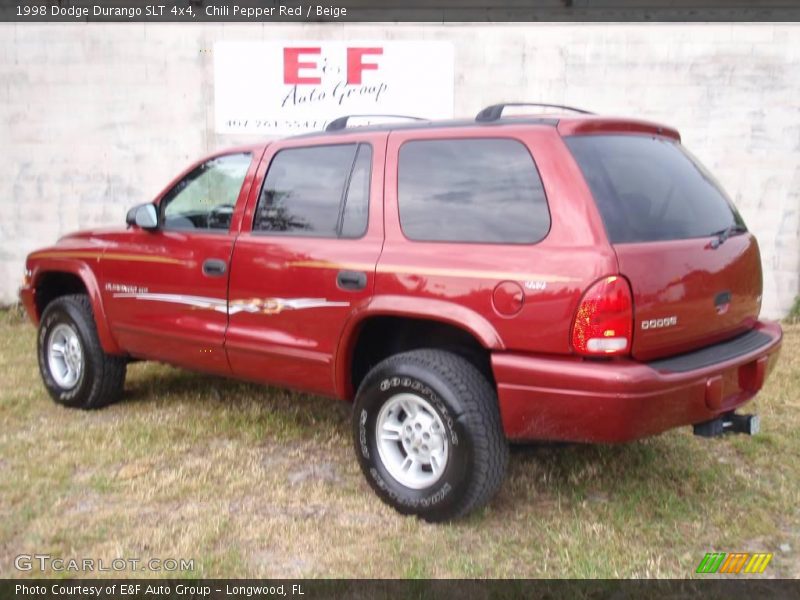 Chili Pepper Red / Beige 1998 Dodge Durango SLT 4x4