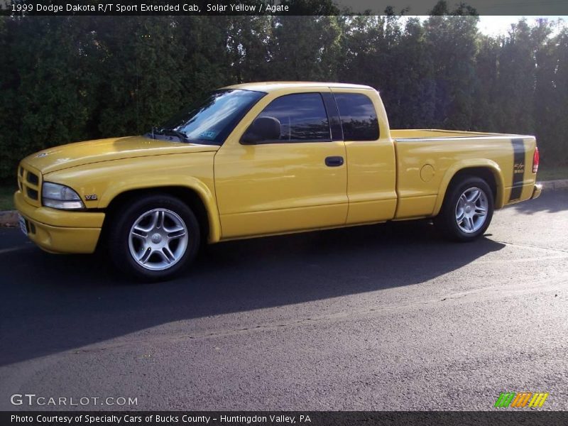 Solar Yellow / Agate 1999 Dodge Dakota R/T Sport Extended Cab