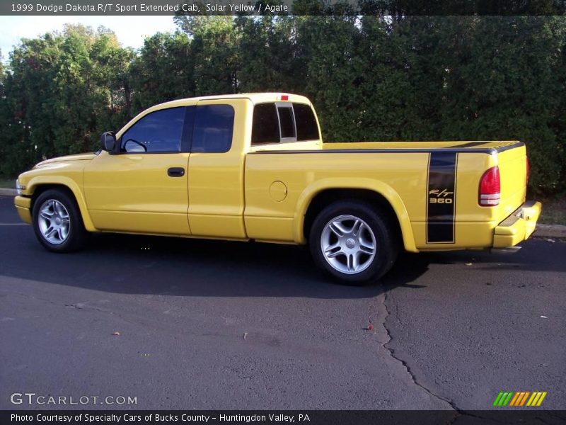 Solar Yellow / Agate 1999 Dodge Dakota R/T Sport Extended Cab