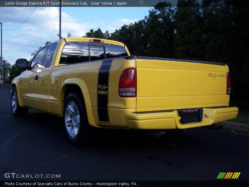 Solar Yellow / Agate 1999 Dodge Dakota R/T Sport Extended Cab