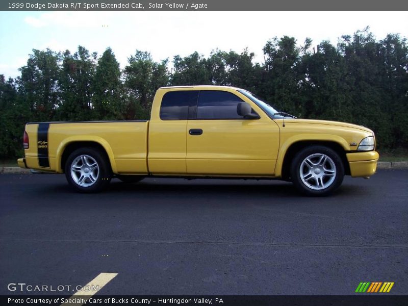 Solar Yellow / Agate 1999 Dodge Dakota R/T Sport Extended Cab