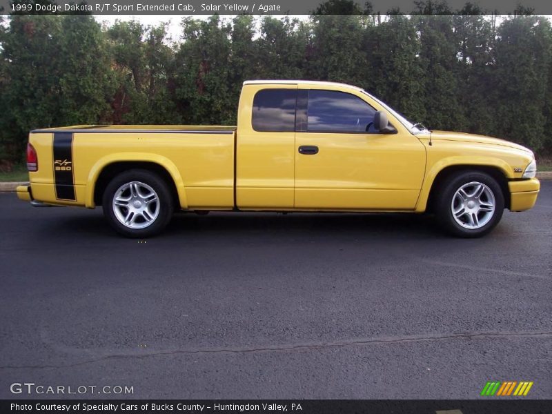 Solar Yellow / Agate 1999 Dodge Dakota R/T Sport Extended Cab