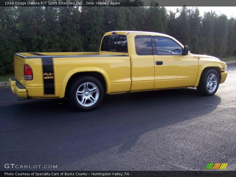 Solar Yellow / Agate 1999 Dodge Dakota R/T Sport Extended Cab
