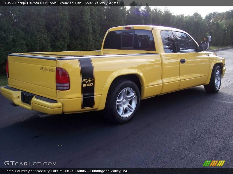 Solar Yellow / Agate 1999 Dodge Dakota R/T Sport Extended Cab