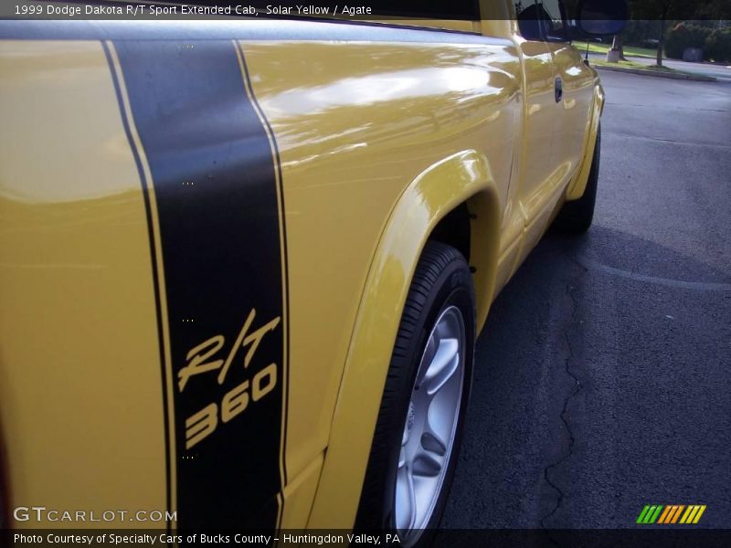 Solar Yellow / Agate 1999 Dodge Dakota R/T Sport Extended Cab