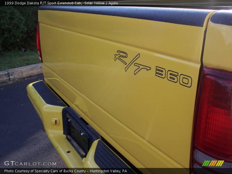 Solar Yellow / Agate 1999 Dodge Dakota R/T Sport Extended Cab