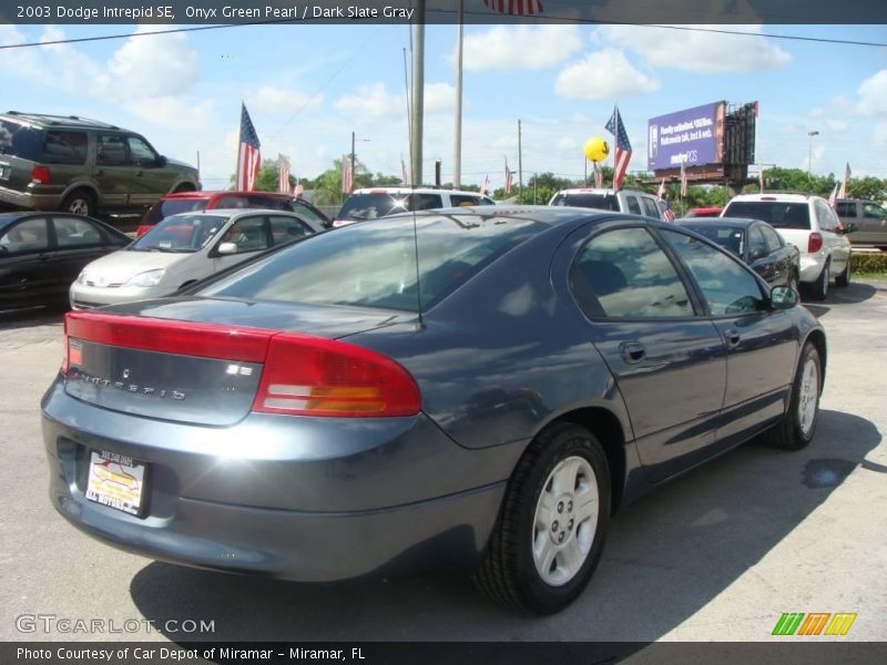 Onyx Green Pearl / Dark Slate Gray 2003 Dodge Intrepid SE