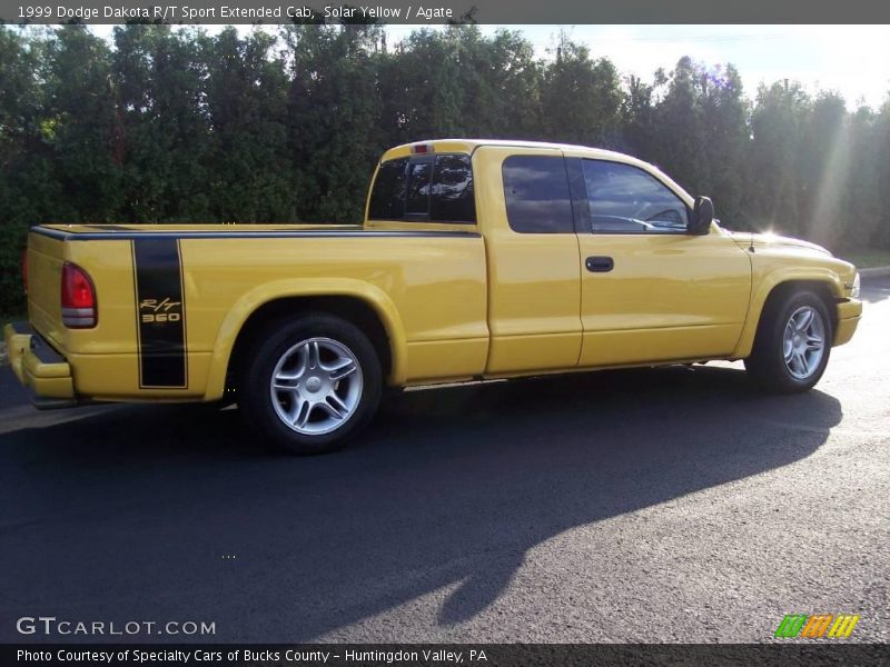 Solar Yellow / Agate 1999 Dodge Dakota R/T Sport Extended Cab