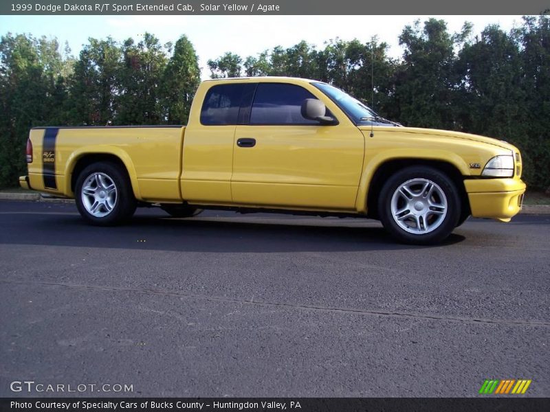 Solar Yellow / Agate 1999 Dodge Dakota R/T Sport Extended Cab
