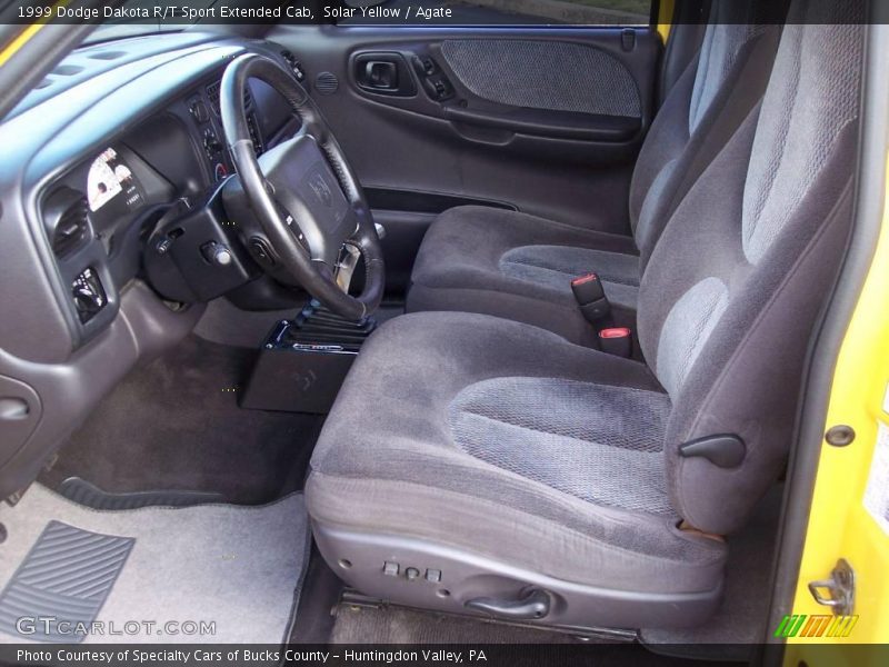 Solar Yellow / Agate 1999 Dodge Dakota R/T Sport Extended Cab