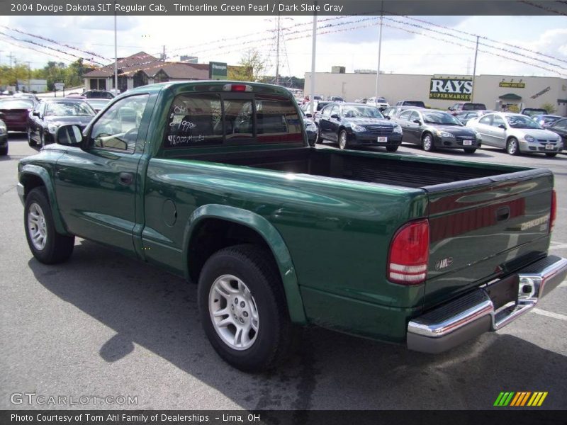 Timberline Green Pearl / Dark Slate Gray 2004 Dodge Dakota SLT Regular Cab