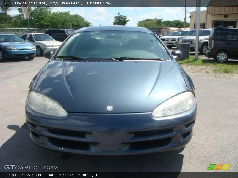 Onyx Green Pearl / Dark Slate Gray 2003 Dodge Intrepid SE