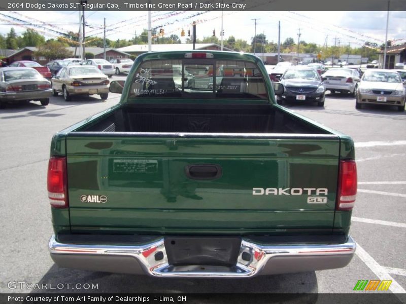 Timberline Green Pearl / Dark Slate Gray 2004 Dodge Dakota SLT Regular Cab