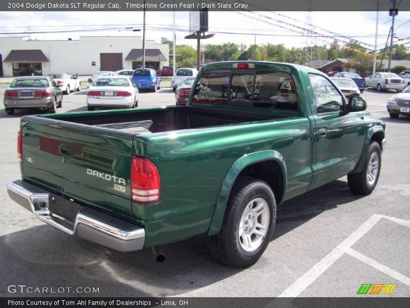Timberline Green Pearl / Dark Slate Gray 2004 Dodge Dakota SLT Regular Cab