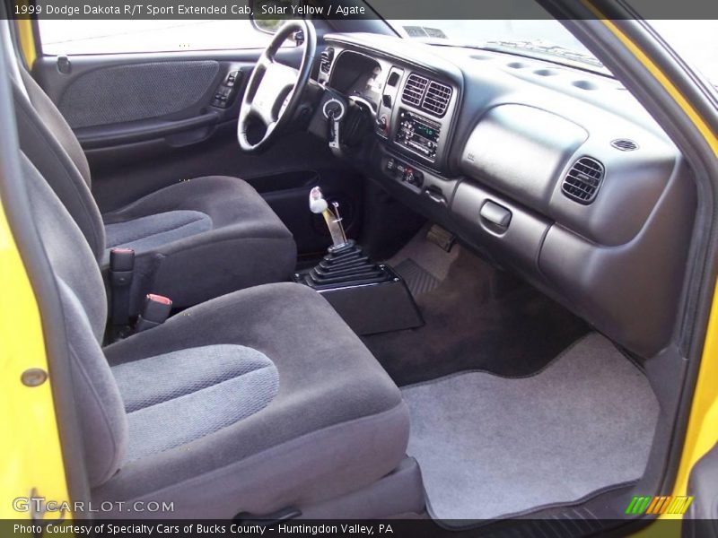 Solar Yellow / Agate 1999 Dodge Dakota R/T Sport Extended Cab