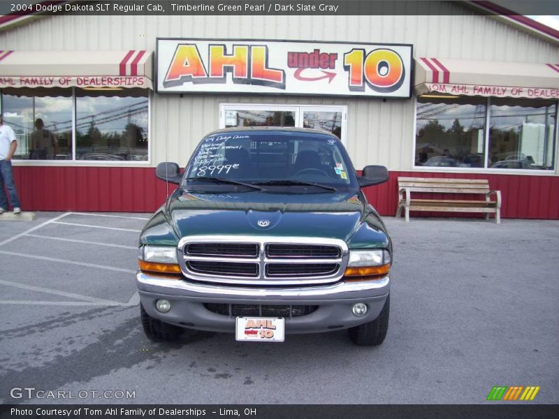 Timberline Green Pearl / Dark Slate Gray 2004 Dodge Dakota SLT Regular Cab