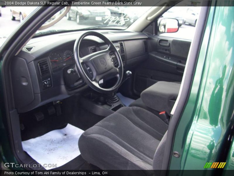 Timberline Green Pearl / Dark Slate Gray 2004 Dodge Dakota SLT Regular Cab