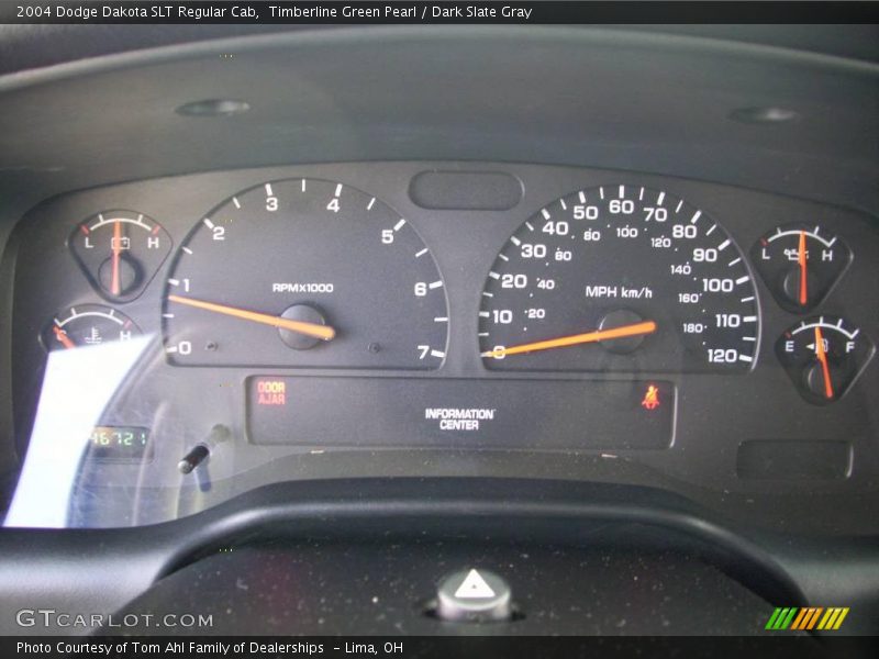 Timberline Green Pearl / Dark Slate Gray 2004 Dodge Dakota SLT Regular Cab