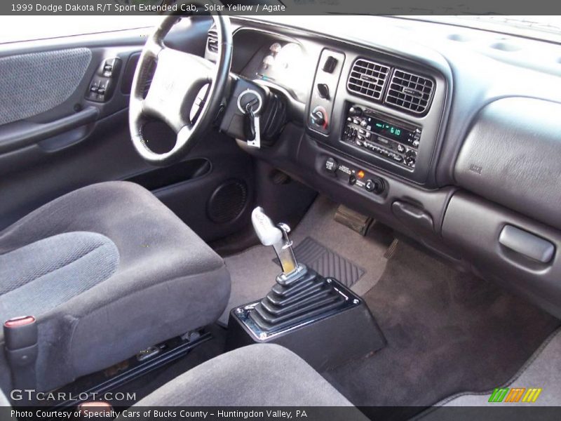 Solar Yellow / Agate 1999 Dodge Dakota R/T Sport Extended Cab