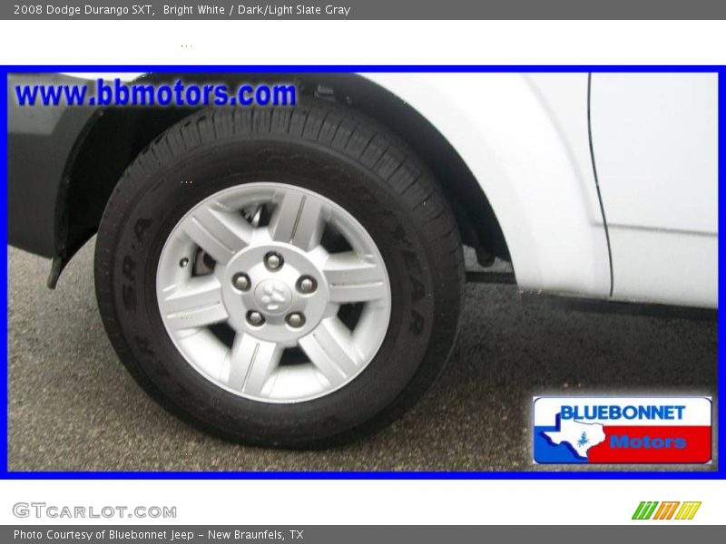 Bright White / Dark/Light Slate Gray 2008 Dodge Durango SXT