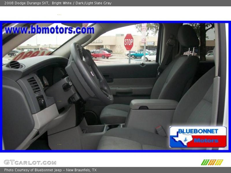 Bright White / Dark/Light Slate Gray 2008 Dodge Durango SXT