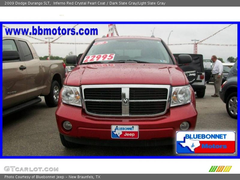 Inferno Red Crystal Pearl Coat / Dark Slate Gray/Light Slate Gray 2009 Dodge Durango SLT