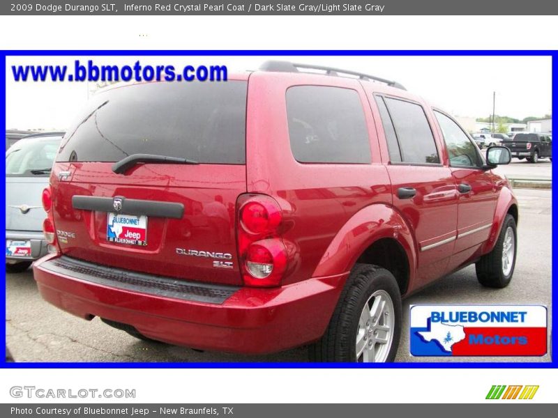 Inferno Red Crystal Pearl Coat / Dark Slate Gray/Light Slate Gray 2009 Dodge Durango SLT