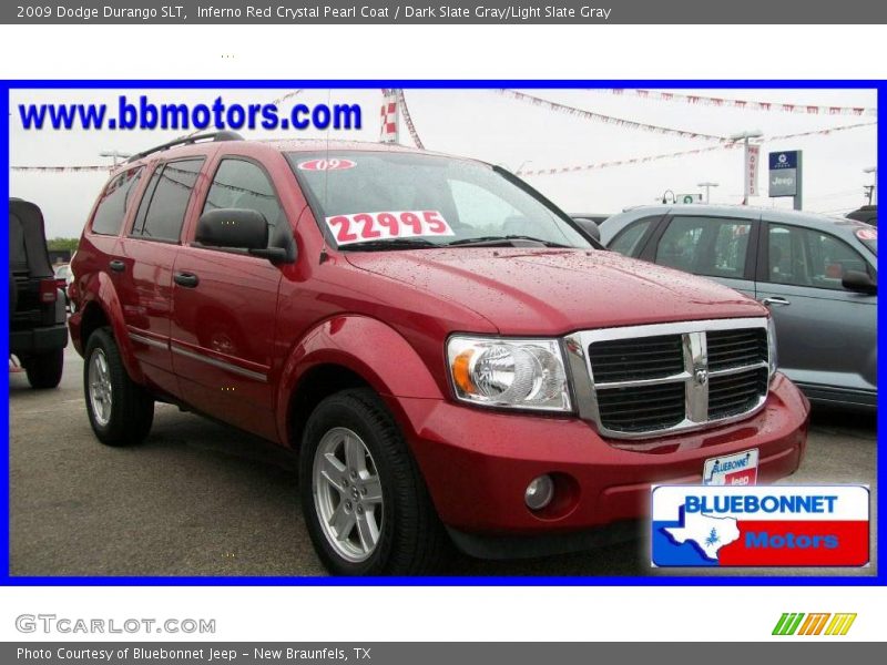 Inferno Red Crystal Pearl Coat / Dark Slate Gray/Light Slate Gray 2009 Dodge Durango SLT