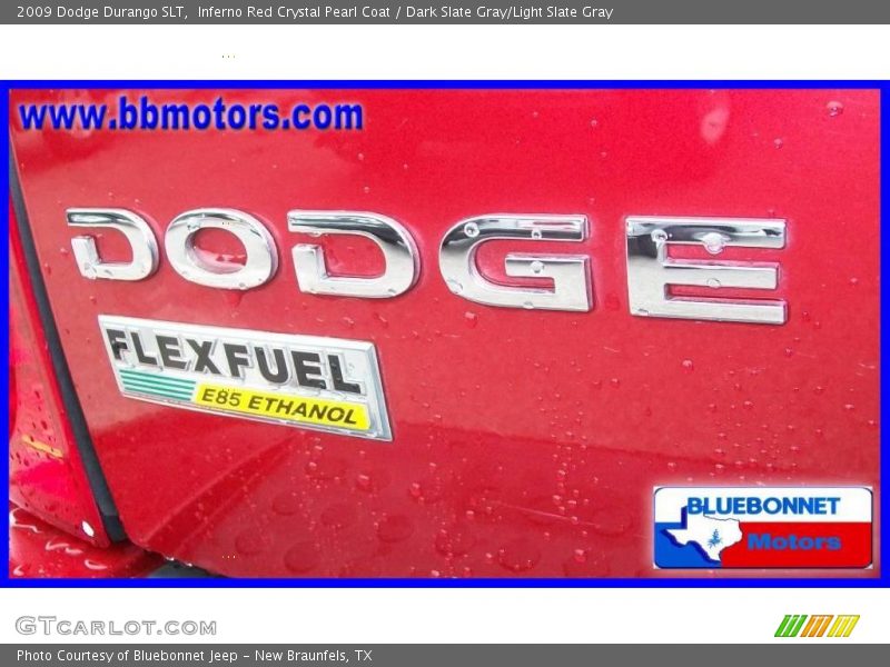 Inferno Red Crystal Pearl Coat / Dark Slate Gray/Light Slate Gray 2009 Dodge Durango SLT