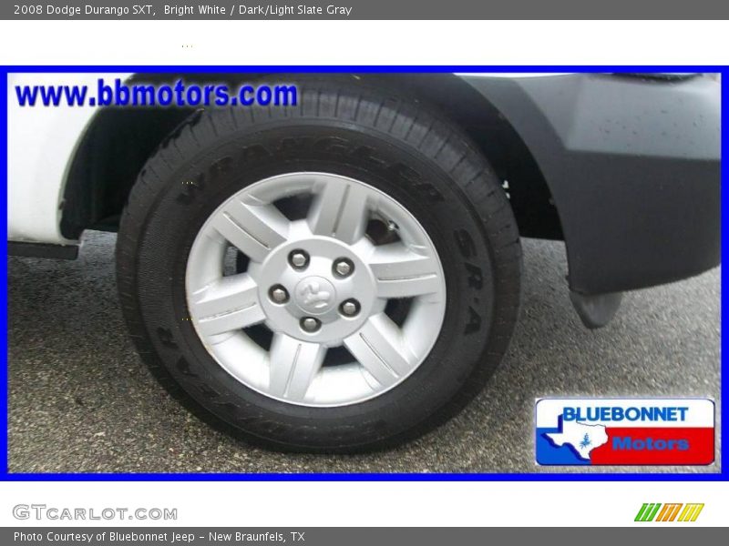 Bright White / Dark/Light Slate Gray 2008 Dodge Durango SXT
