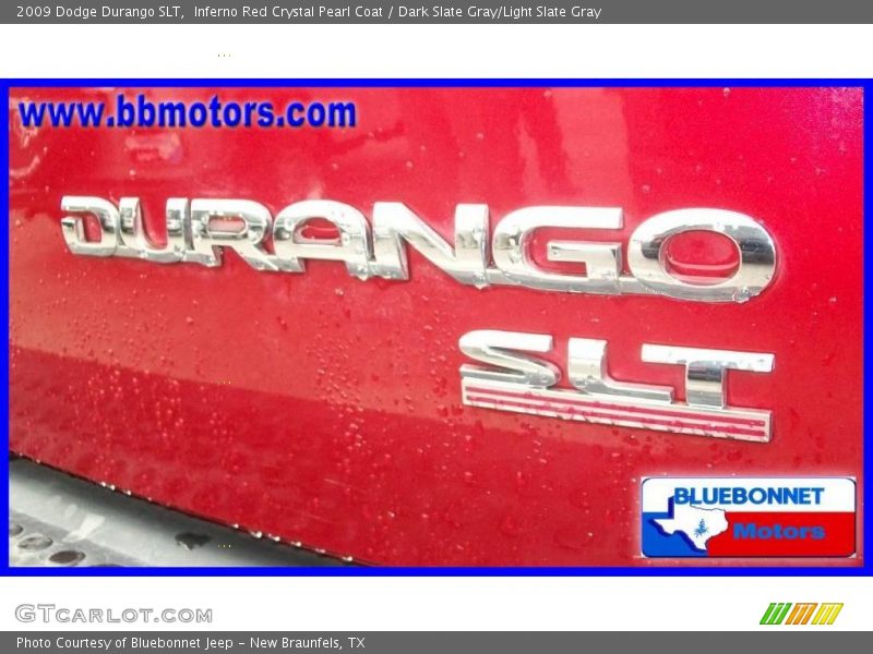Inferno Red Crystal Pearl Coat / Dark Slate Gray/Light Slate Gray 2009 Dodge Durango SLT