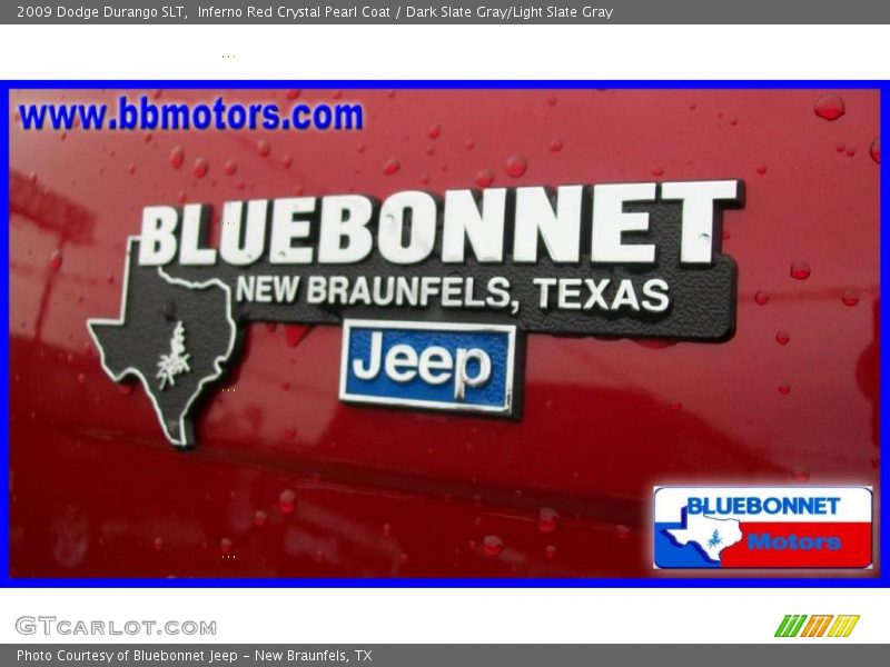 Inferno Red Crystal Pearl Coat / Dark Slate Gray/Light Slate Gray 2009 Dodge Durango SLT