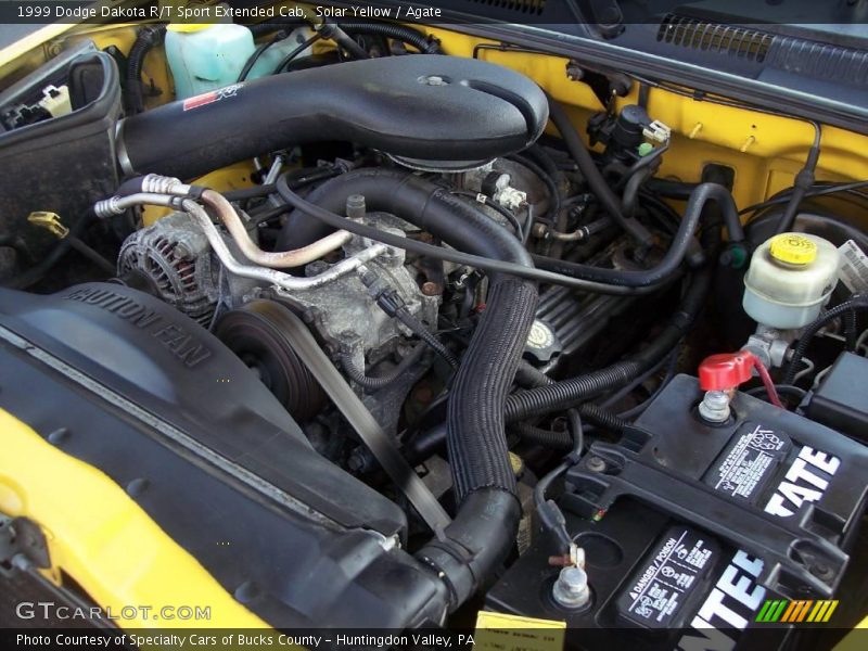 Solar Yellow / Agate 1999 Dodge Dakota R/T Sport Extended Cab