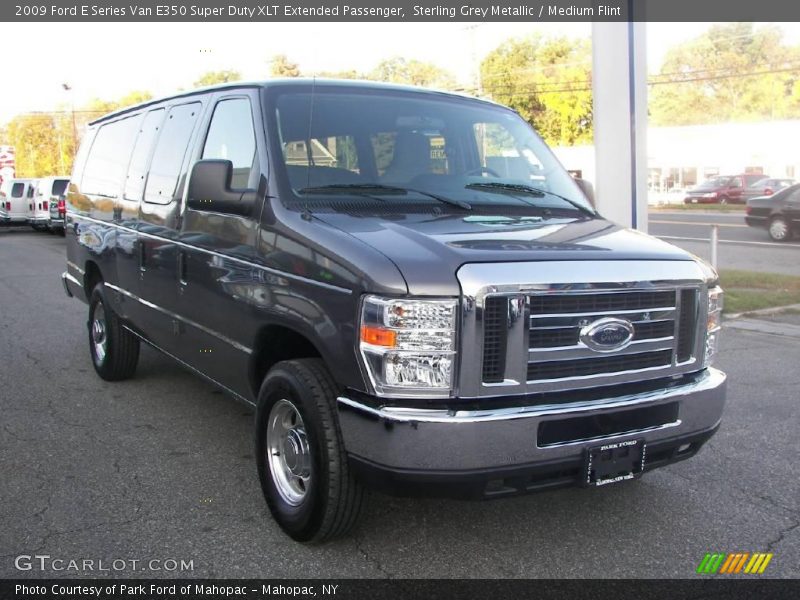 Sterling Grey Metallic / Medium Flint 2009 Ford E Series Van E350 Super Duty XLT Extended Passenger