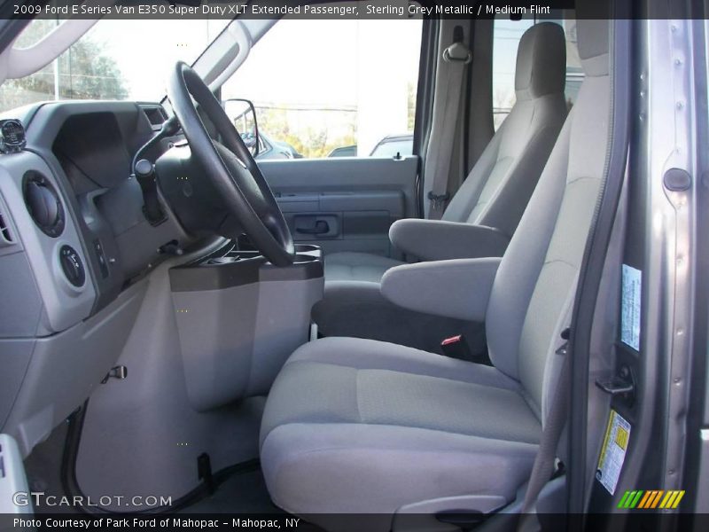 Sterling Grey Metallic / Medium Flint 2009 Ford E Series Van E350 Super Duty XLT Extended Passenger
