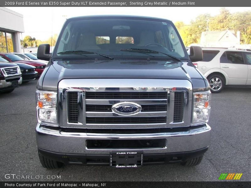 Sterling Grey Metallic / Medium Flint 2009 Ford E Series Van E350 Super Duty XLT Extended Passenger