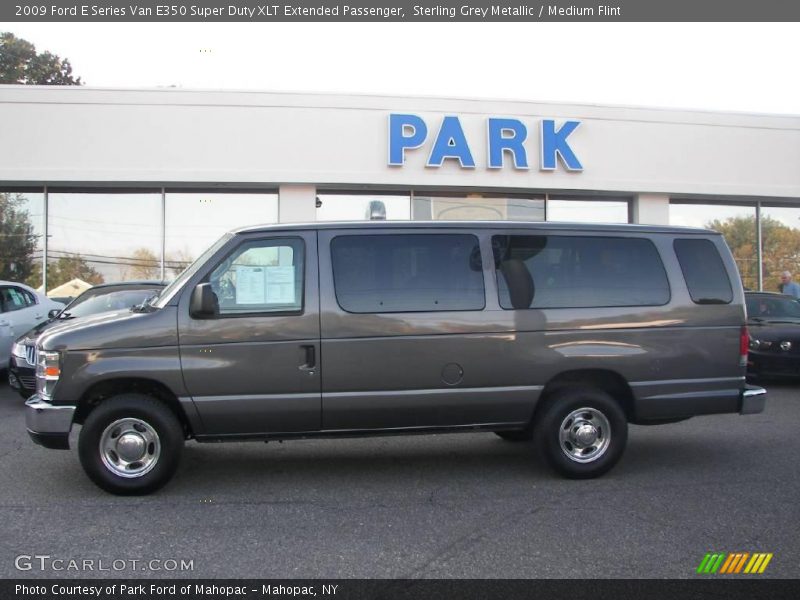 Sterling Grey Metallic / Medium Flint 2009 Ford E Series Van E350 Super Duty XLT Extended Passenger