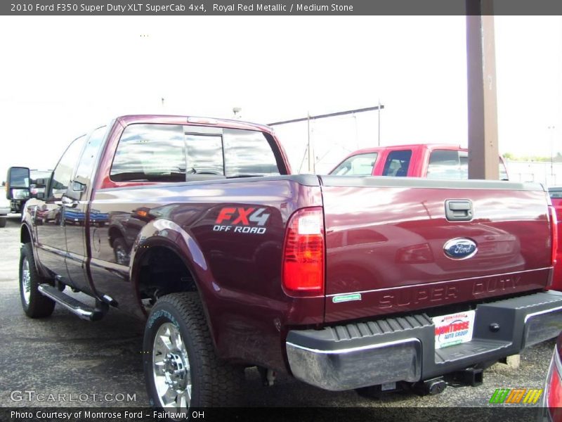 Royal Red Metallic / Medium Stone 2010 Ford F350 Super Duty XLT SuperCab 4x4