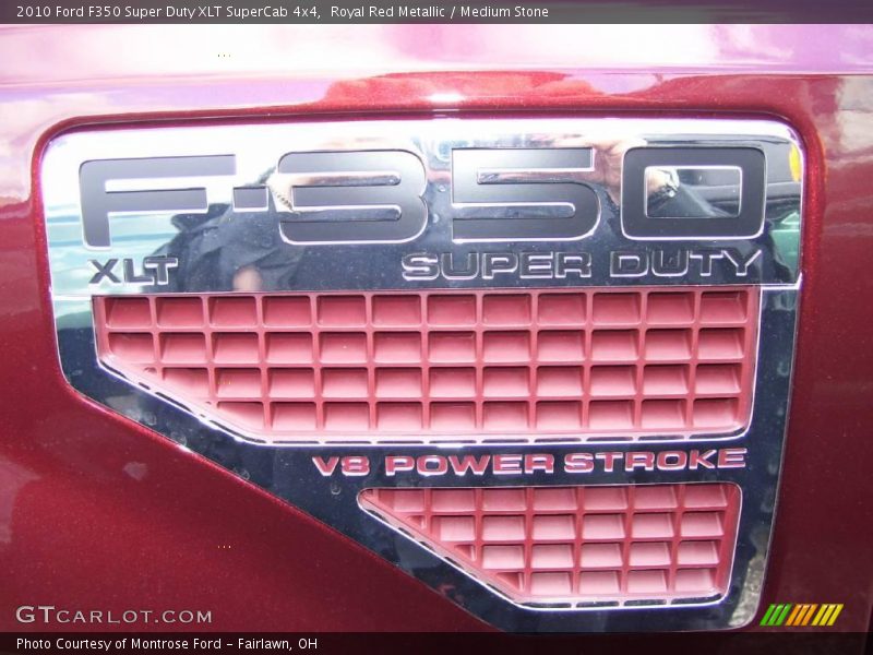 Royal Red Metallic / Medium Stone 2010 Ford F350 Super Duty XLT SuperCab 4x4