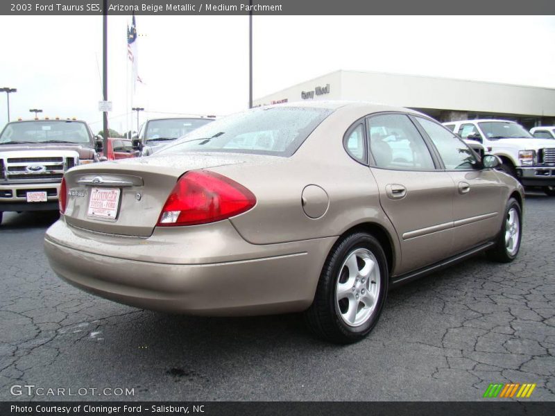 Arizona Beige Metallic / Medium Parchment 2003 Ford Taurus SES