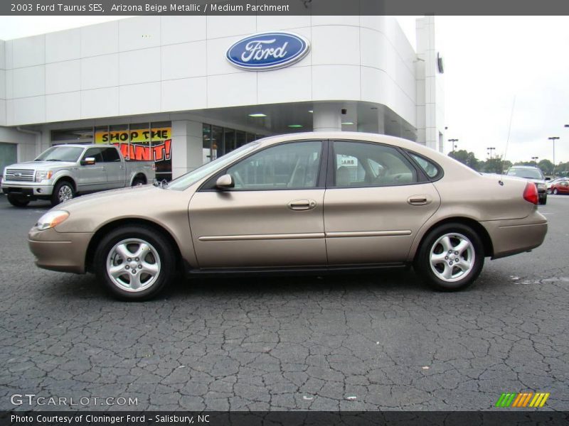 Arizona Beige Metallic / Medium Parchment 2003 Ford Taurus SES