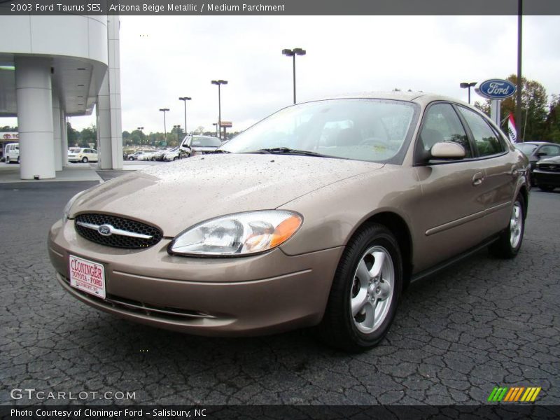 Arizona Beige Metallic / Medium Parchment 2003 Ford Taurus SES