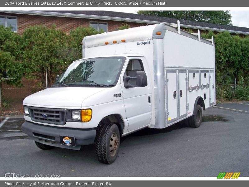 Oxford White / Medium Flint 2004 Ford E Series Cutaway E450 Commercial Utility Truck