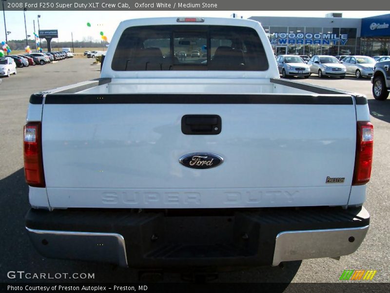 Oxford White / Medium Stone 2008 Ford F250 Super Duty XLT Crew Cab